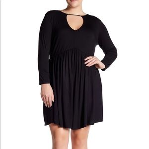 {Nordstrom Vanity Room} NAVY BLUE Soft Jersey Babydoll Dress